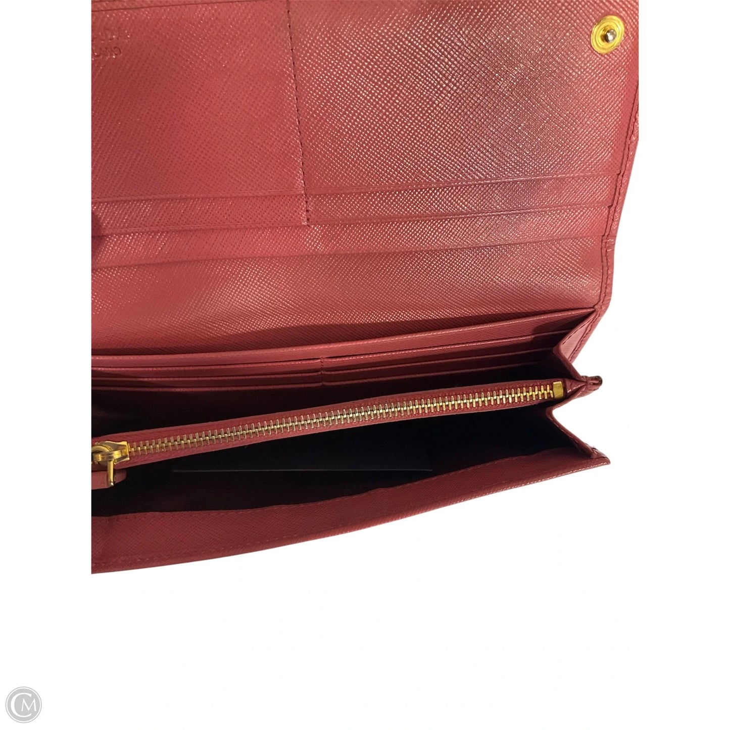 Wallet Luxury Designer By Prada, Size: Large