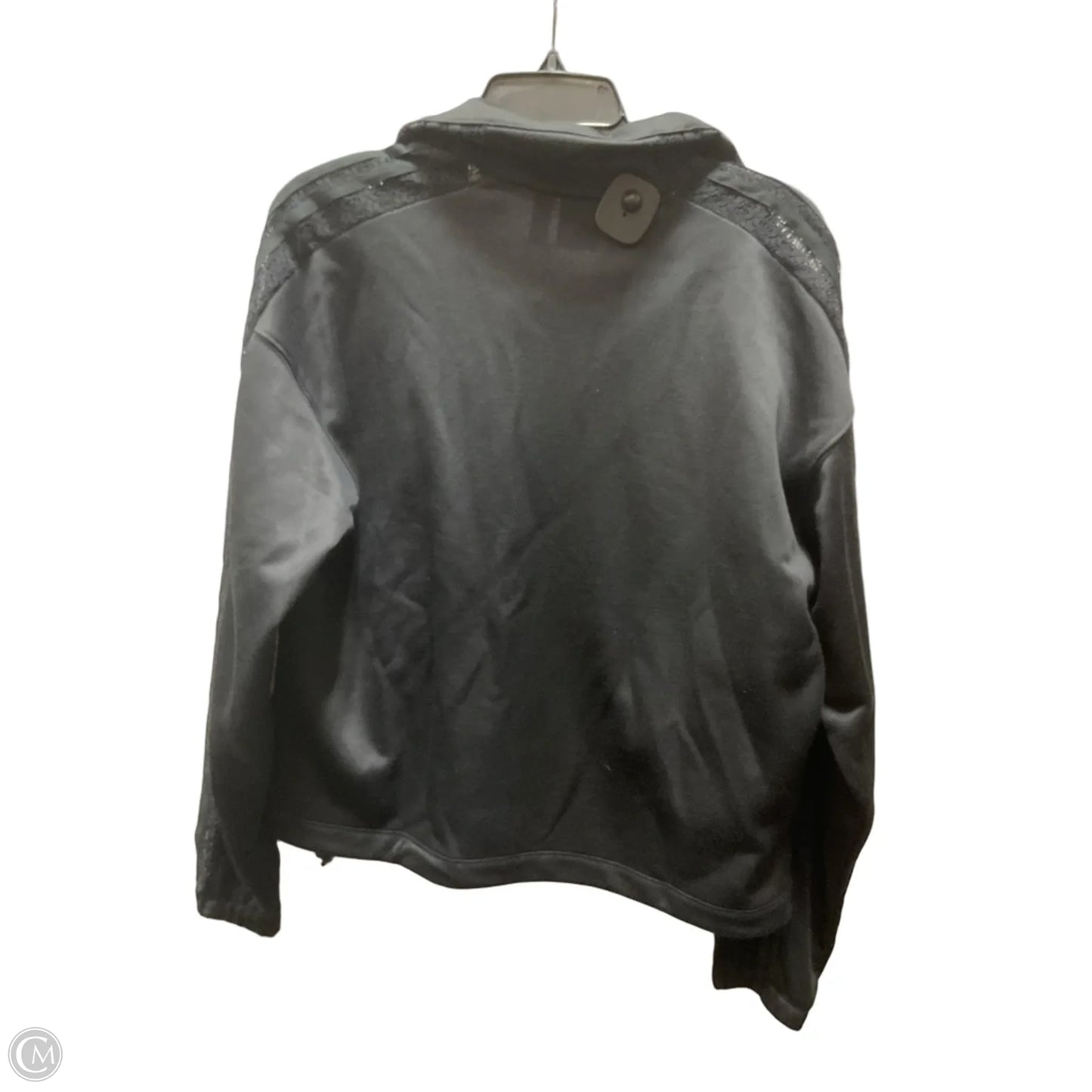 Athletic Jacket By Adidas In Black, Size: M