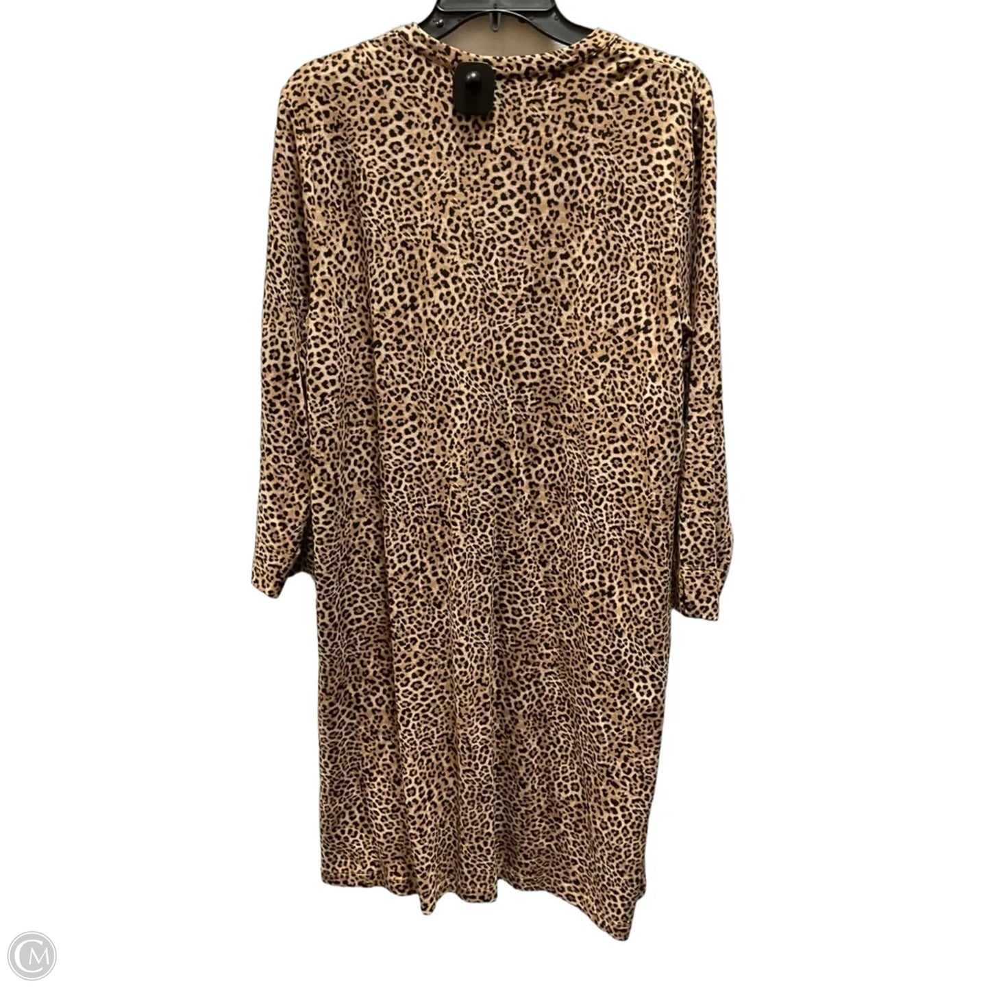 Dress Casual Midi By J. Jill In Leopard Print, Size: L