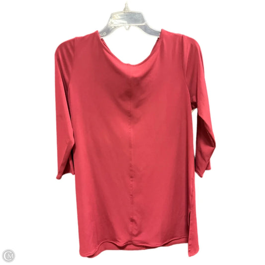 Tunic Long Sleeve By Alfani In Maroon, Size: S