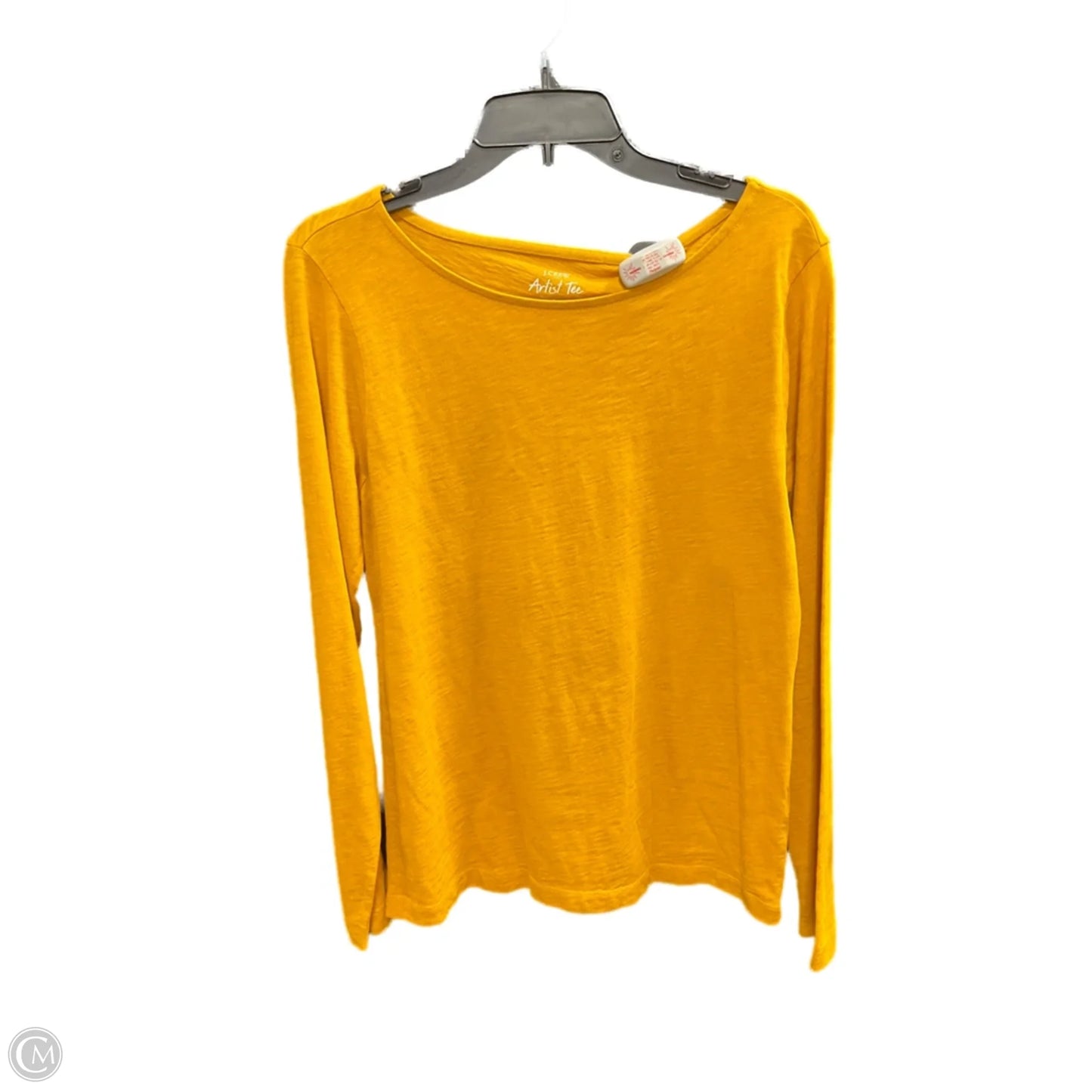 Top Long Sleeve Basic By J. Crew In Yellow, Size: L
