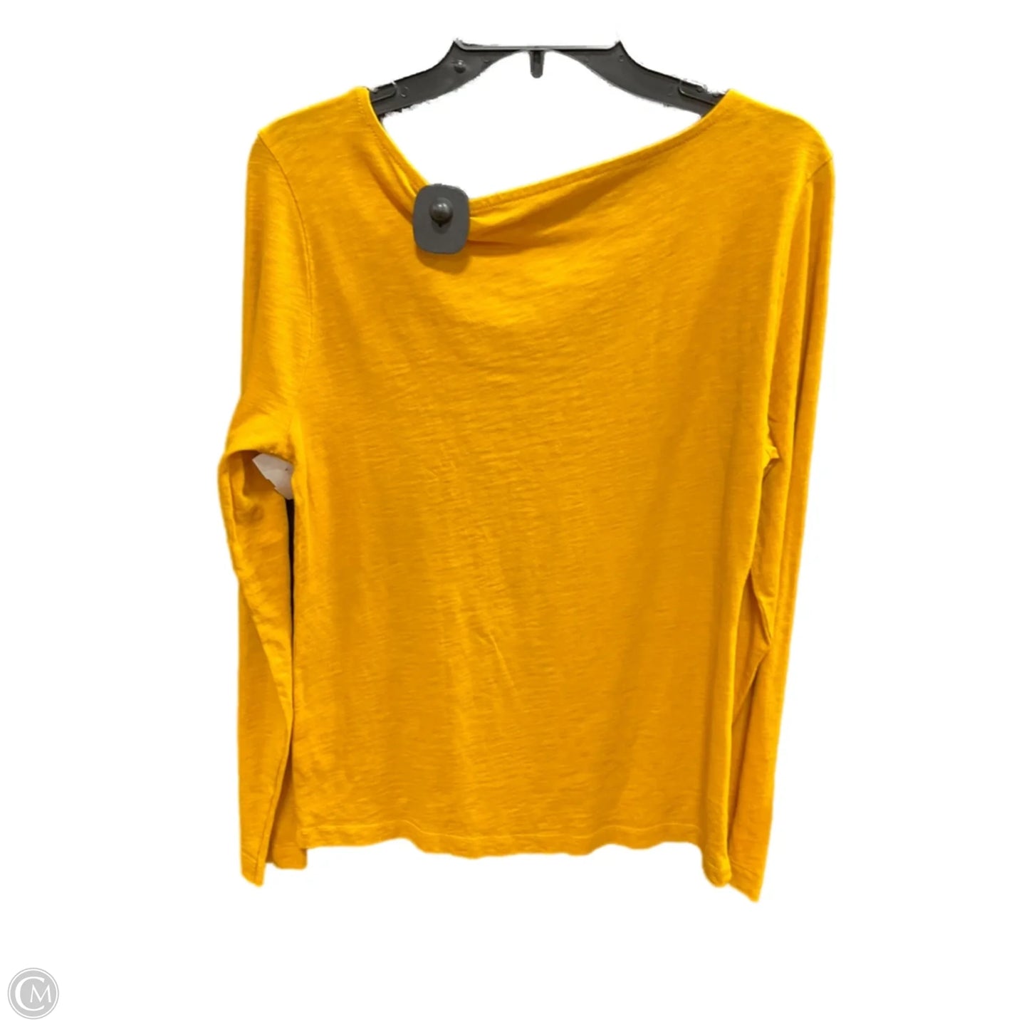 Top Long Sleeve Basic By J. Crew In Yellow, Size: L