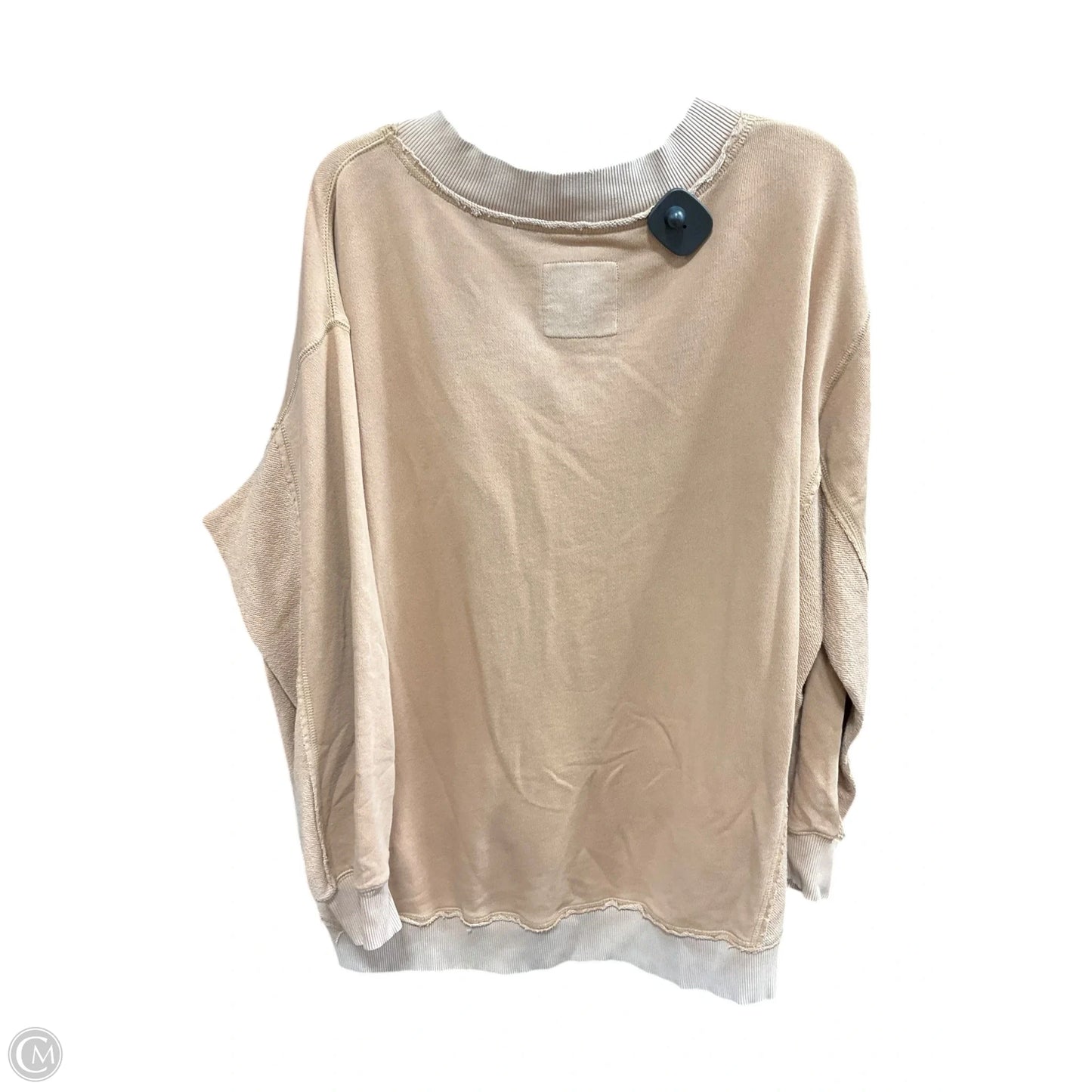 Athletic Sweatshirt Crewneck By Aerie In Tan, Size: Sp
