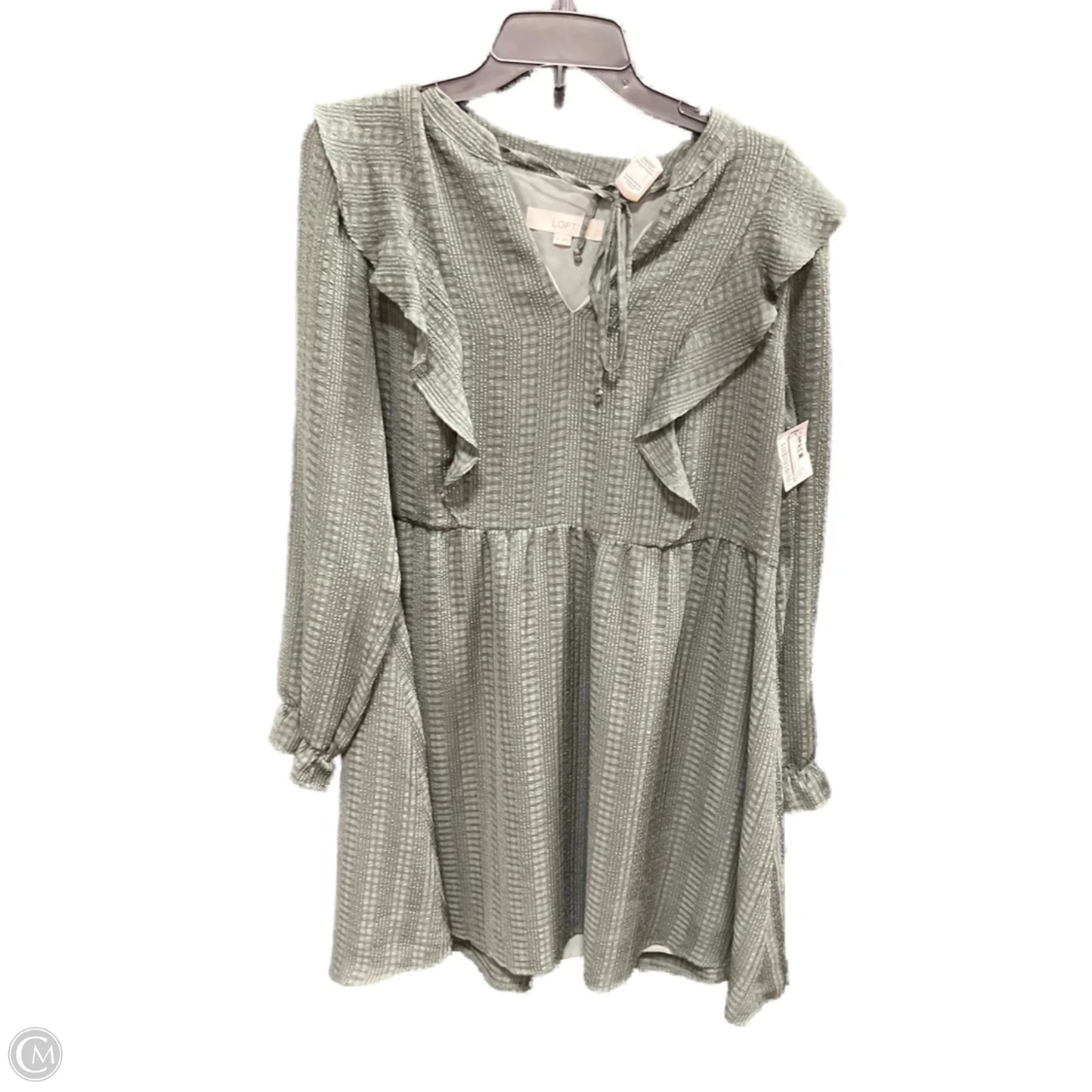 Dress Casual Midi By Loft In Green, Size: M
