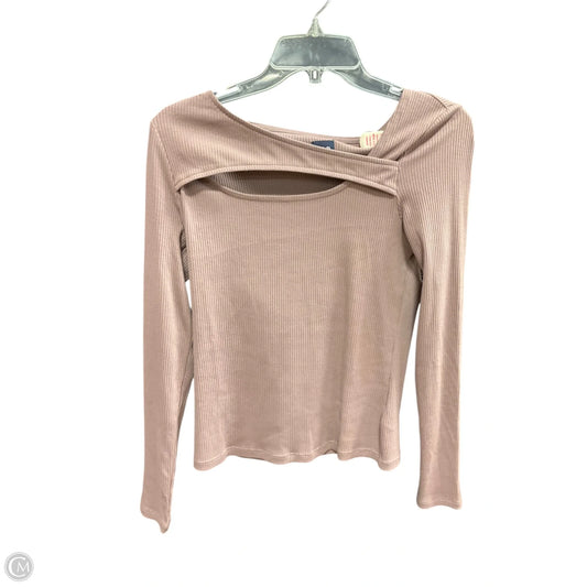 Athletic Top Long Sleeve Collar By Gap In Purple, Size: S
