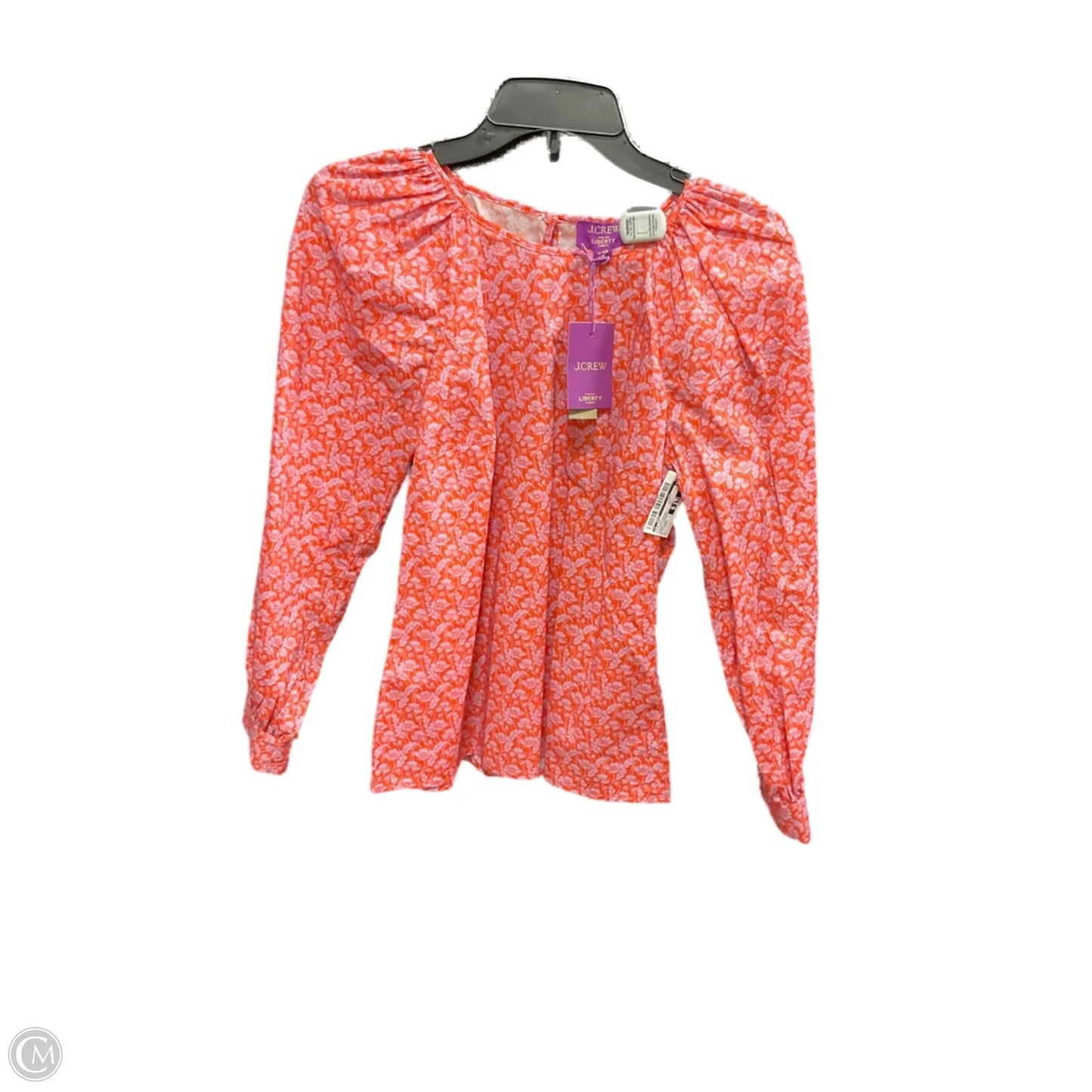 Top Long Sleeve By J. Crew In Floral Print, Size: Xxs