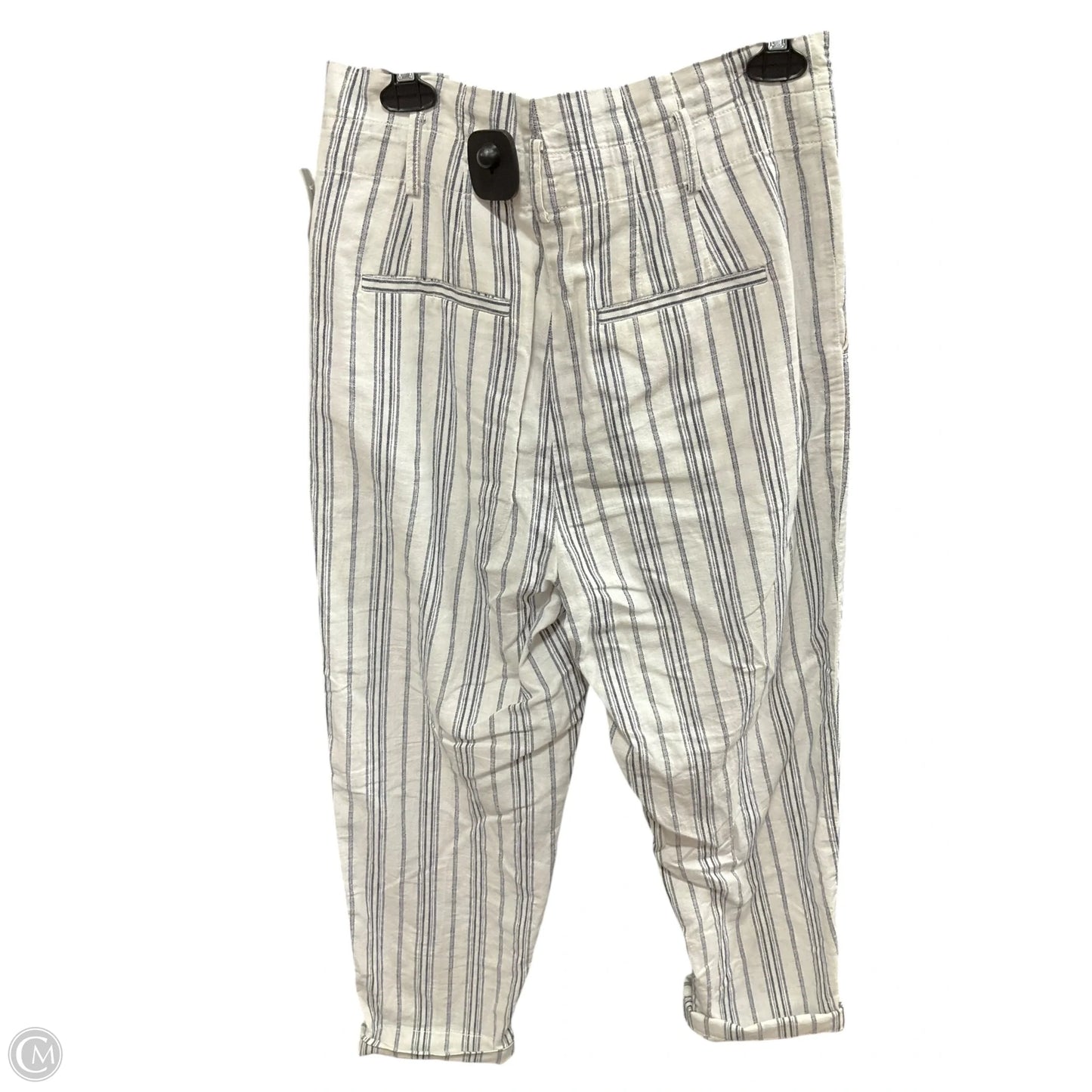 Pants Linen By Madewell In Striped Pattern, Size: 4