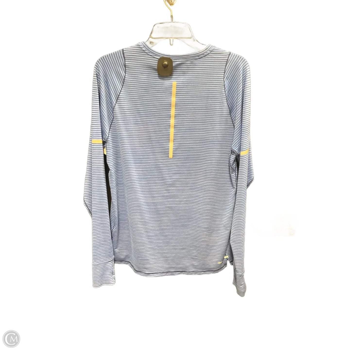 Athletic Top Long Sleeve Crewneck By New Balance In Blue, Size: M