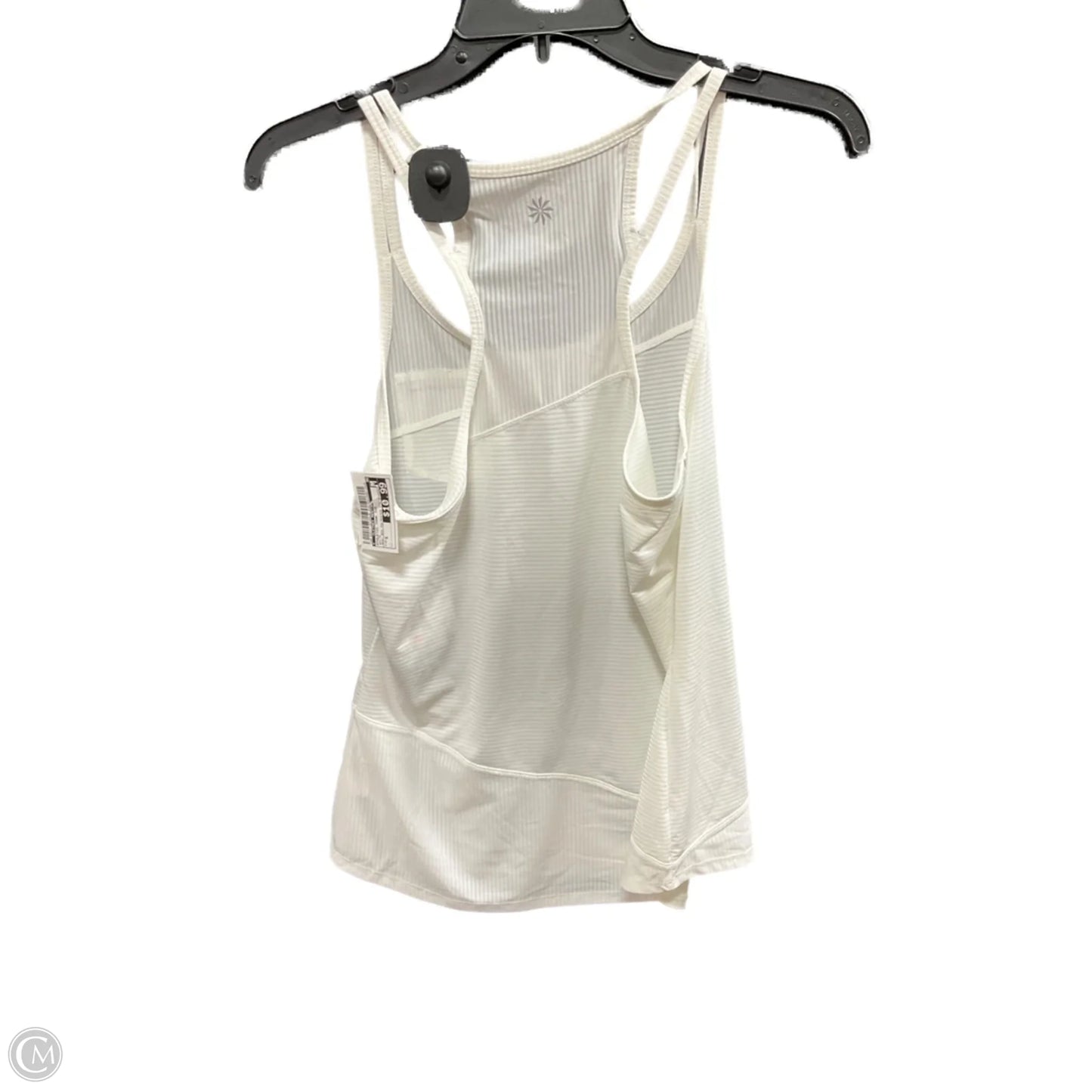 Athletic Tank Top By Clothes Mentor In White, Size: S