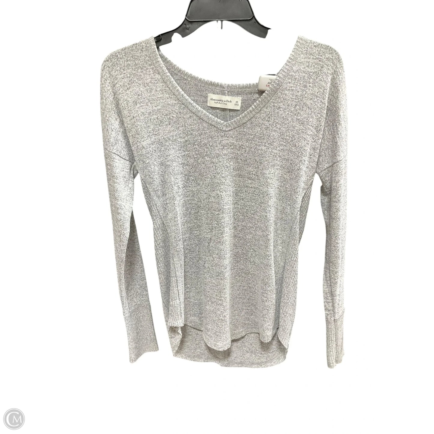 Top Long Sleeve Basic By Abercrombie And Fitch In Grey, Size: Xs