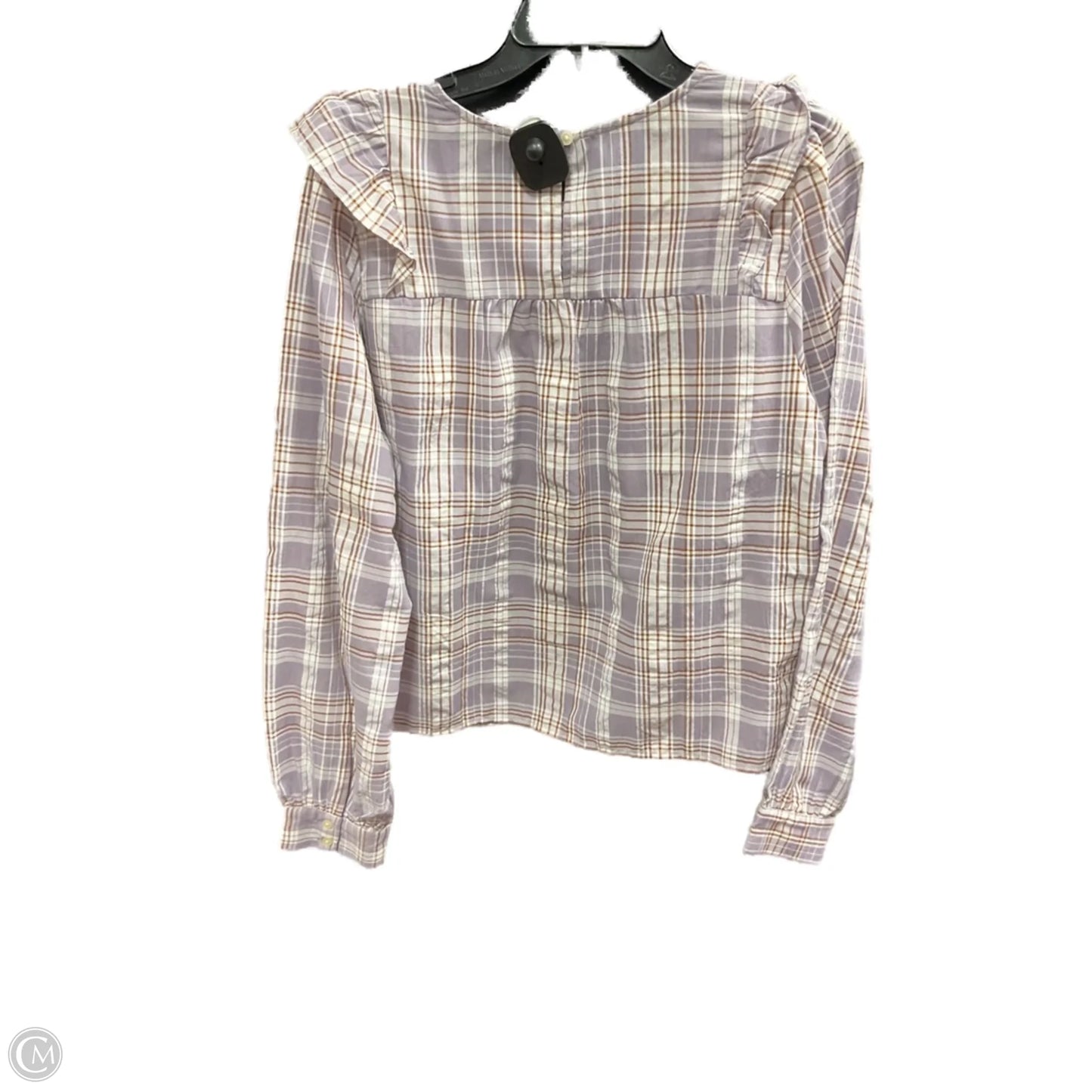 Top Long Sleeve By Loft In Purple, Size: L