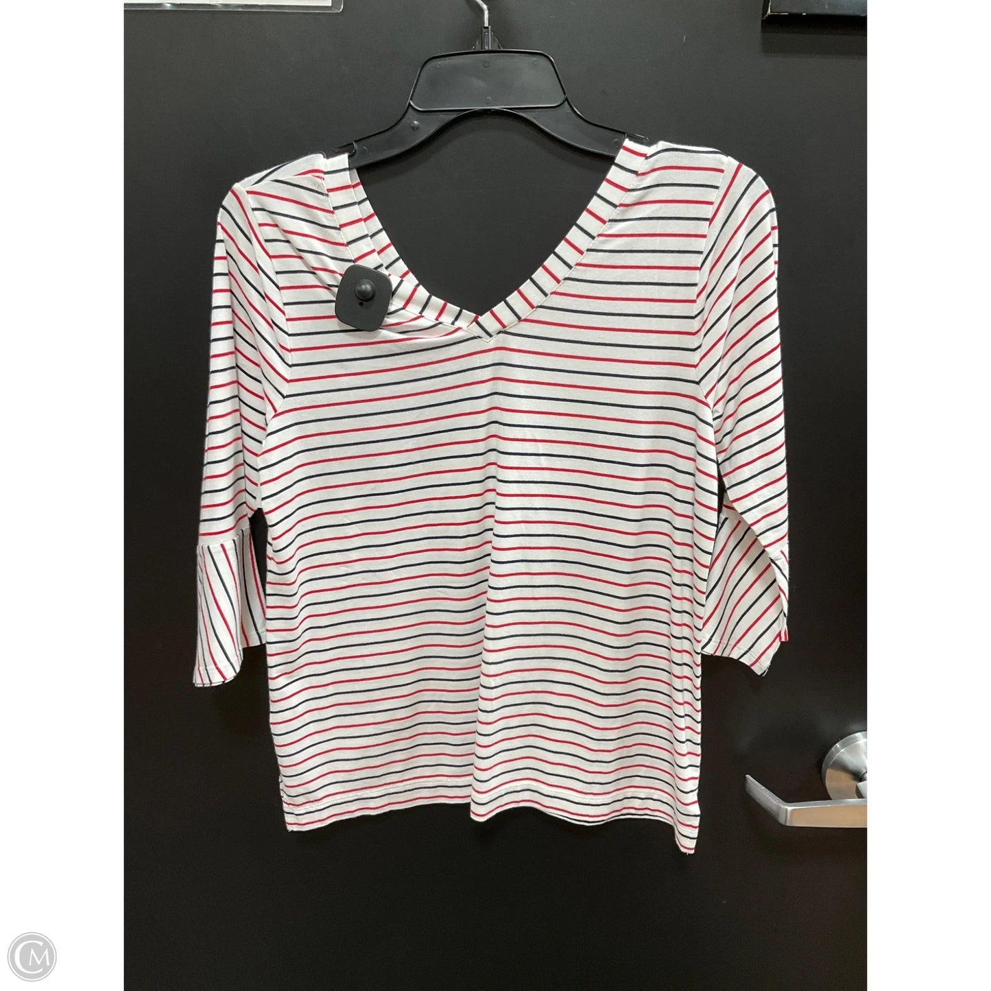 Top 3/4 Sleeve By J. Jill In Striped Pattern, Size: Xs