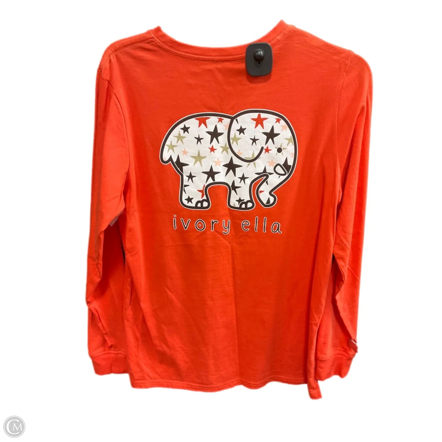 Top Long Sleeve By Ivory Ella In Orange, Size: S