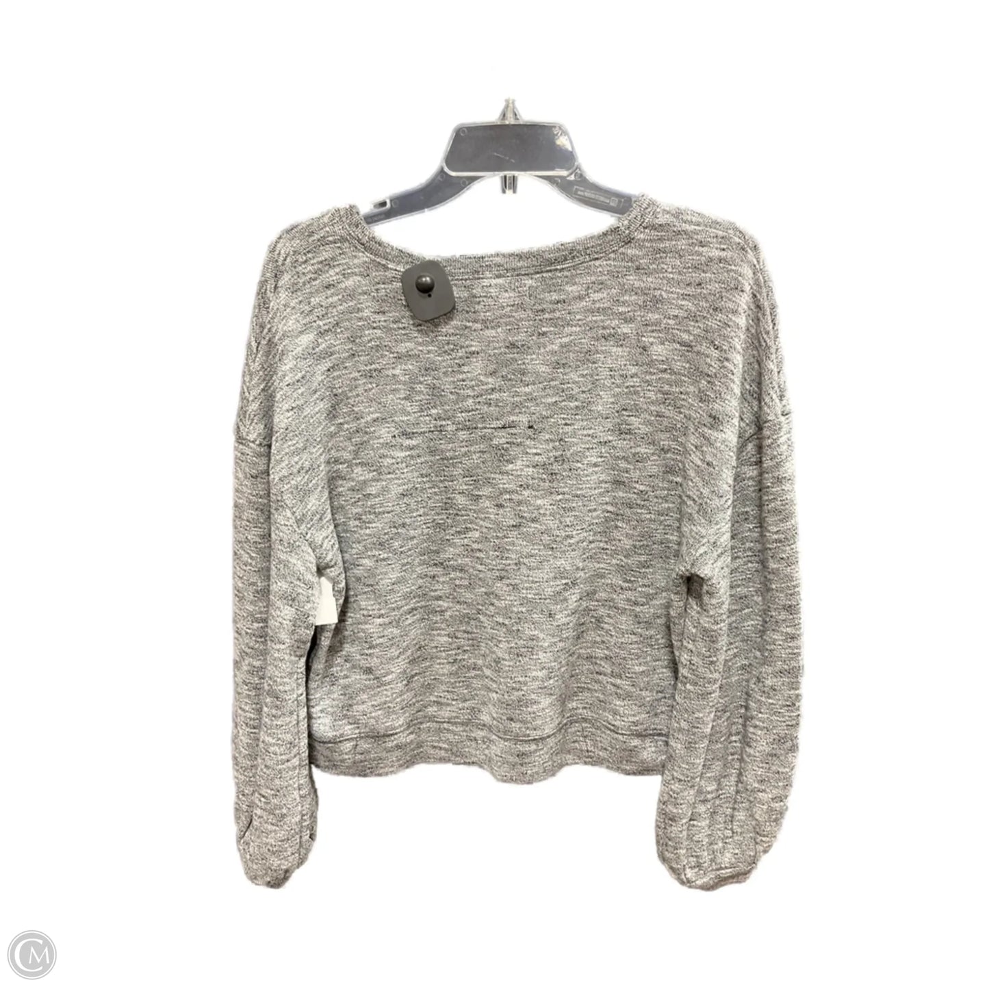 Top Long Sleeve By Madewell In Black & White, Size: L