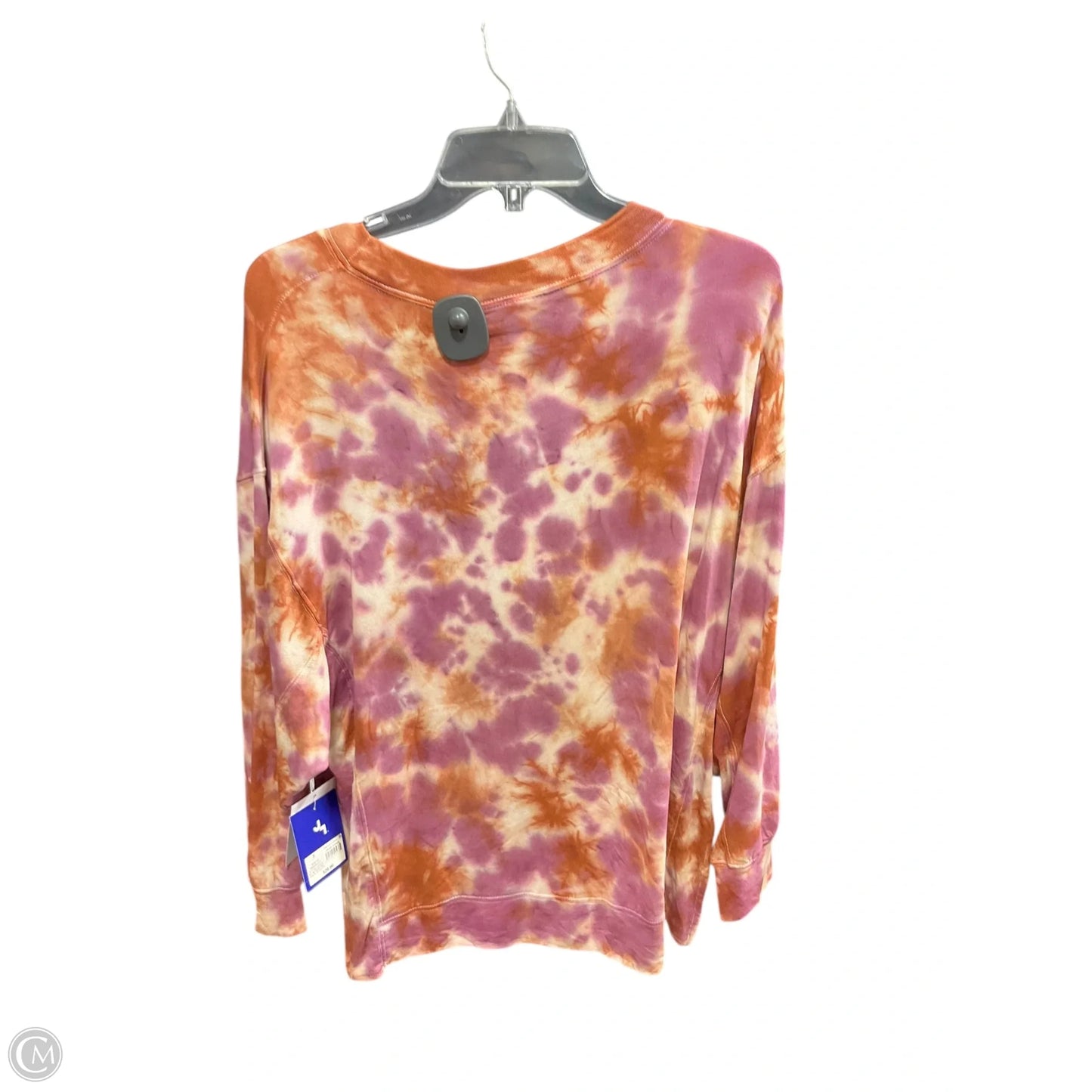 Athletic Top Long Sleeve Collar By Joy Lab In Tie Dye Print, Size: S