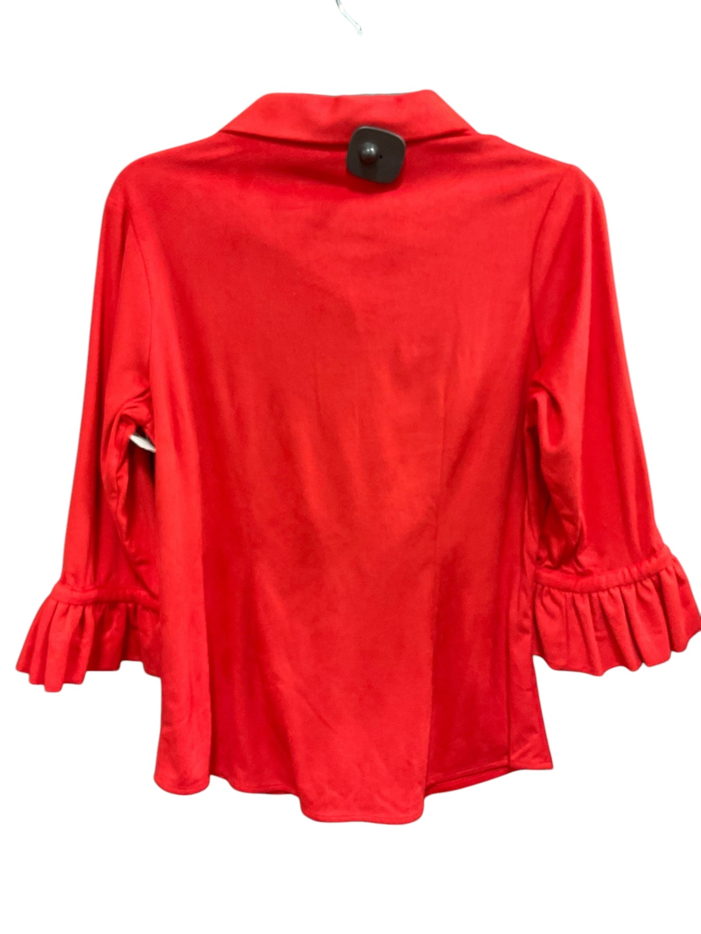 Top 3/4 Sleeve By Gretchen Scott In Red, Size: S