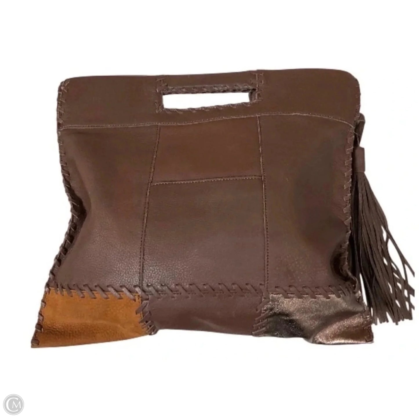 Handbag Leather By Hobo Intl, Size: Large