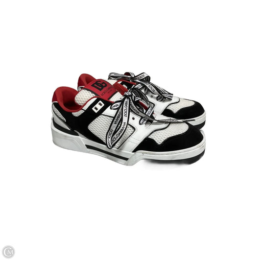Shoes Luxury Designer By Dolce And Gabbana In Black & Red, Size: 10
