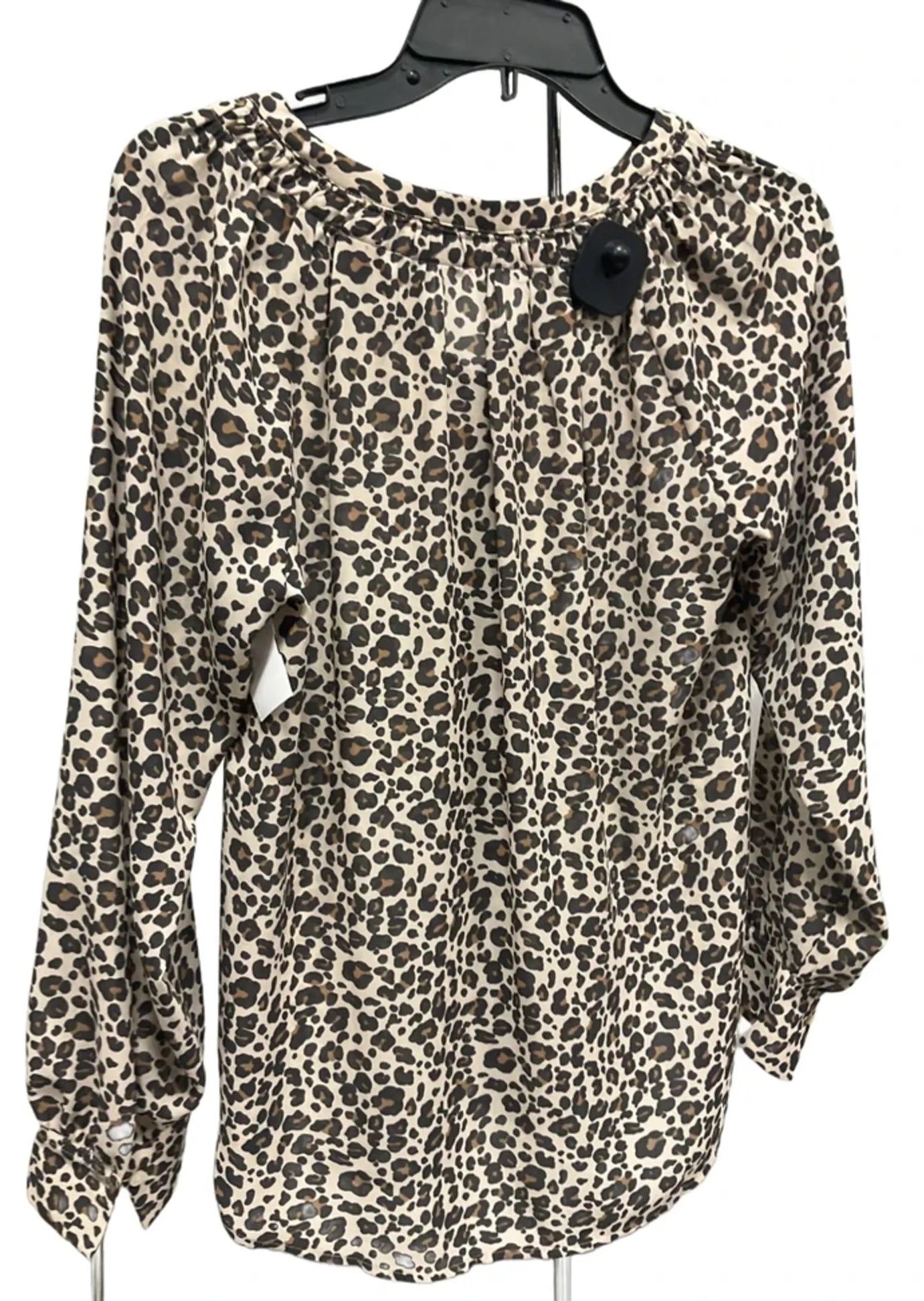 Top Long Sleeve By Loft In Animal Print, Size: Xs
