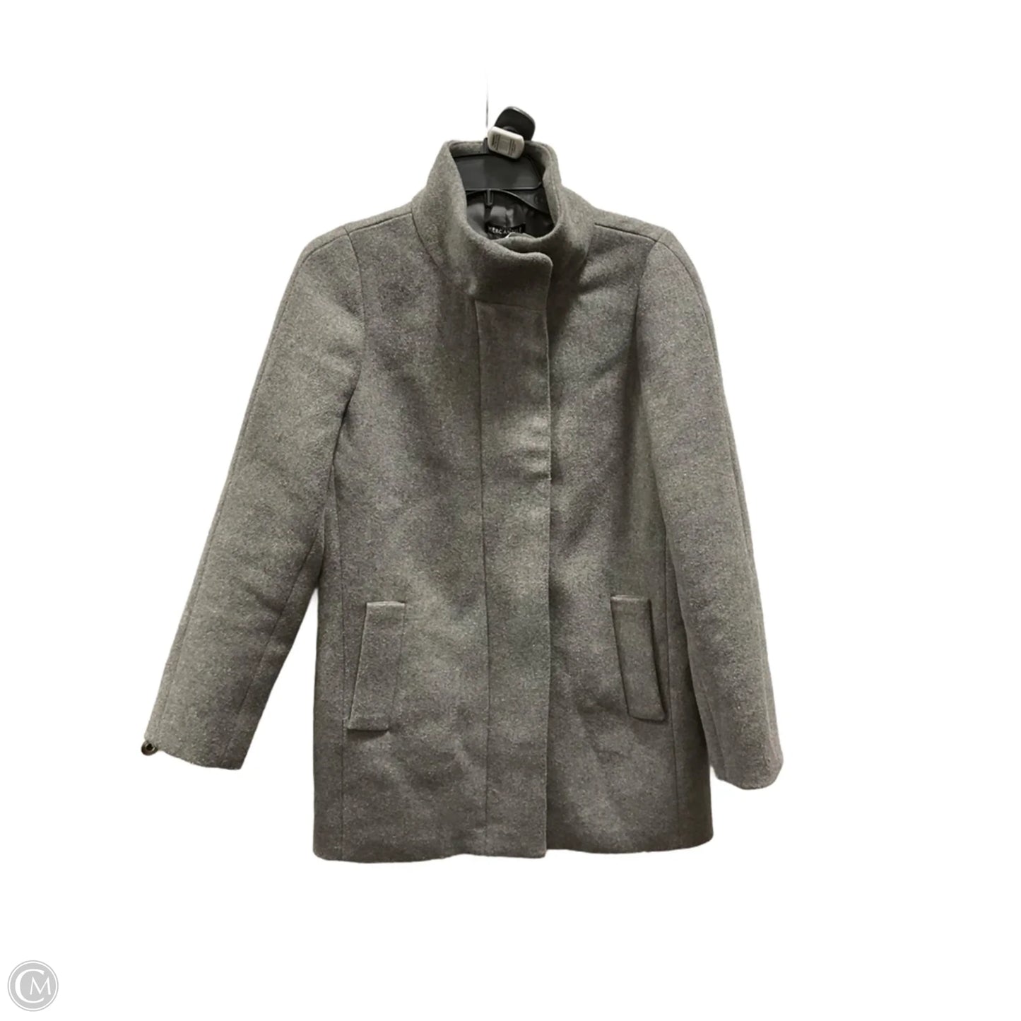 Coat Peacoat By J. Crew In Grey, Size: S