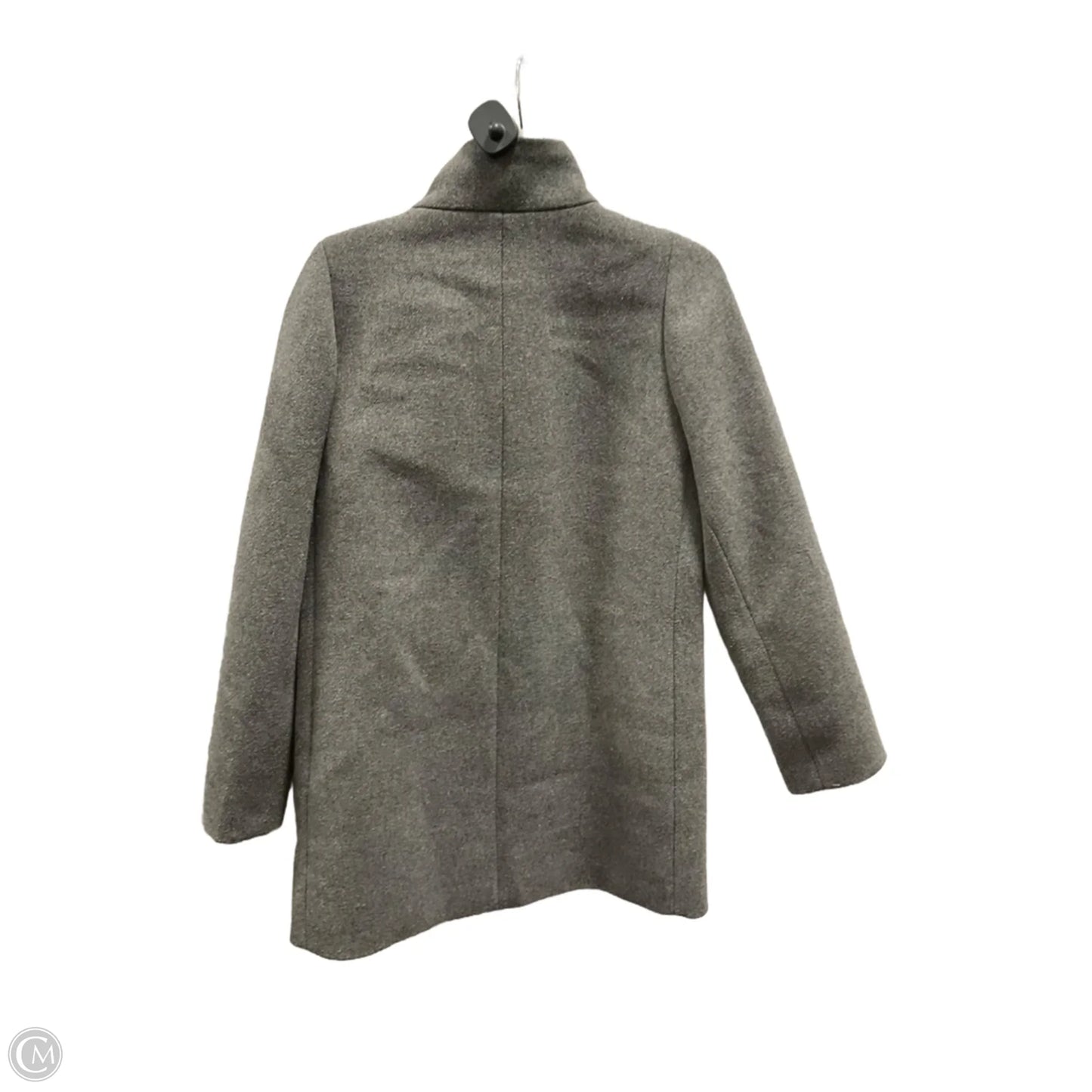 Coat Peacoat By J. Crew In Grey, Size: S
