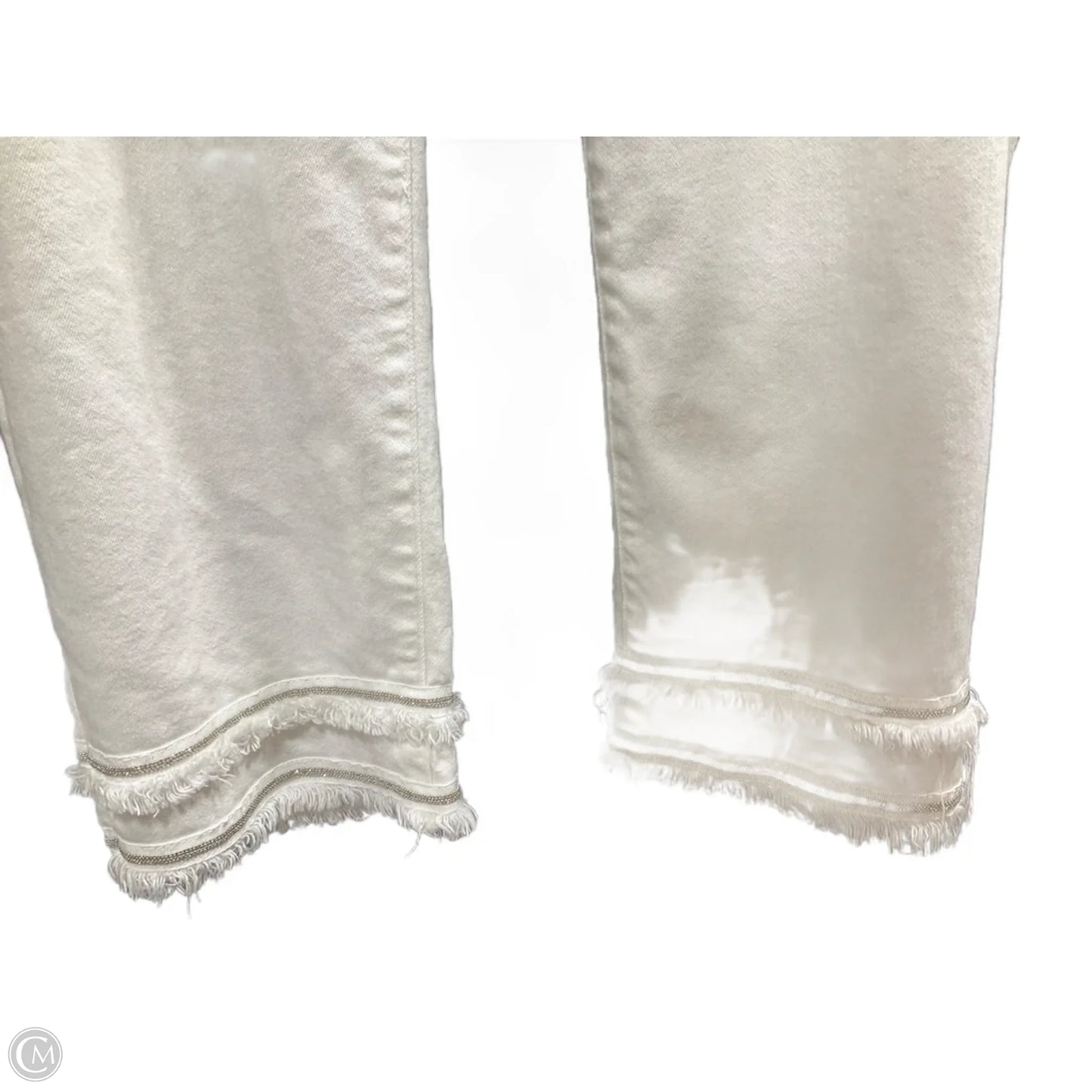 Jeans Cropped By Chicos In White, Size: 14