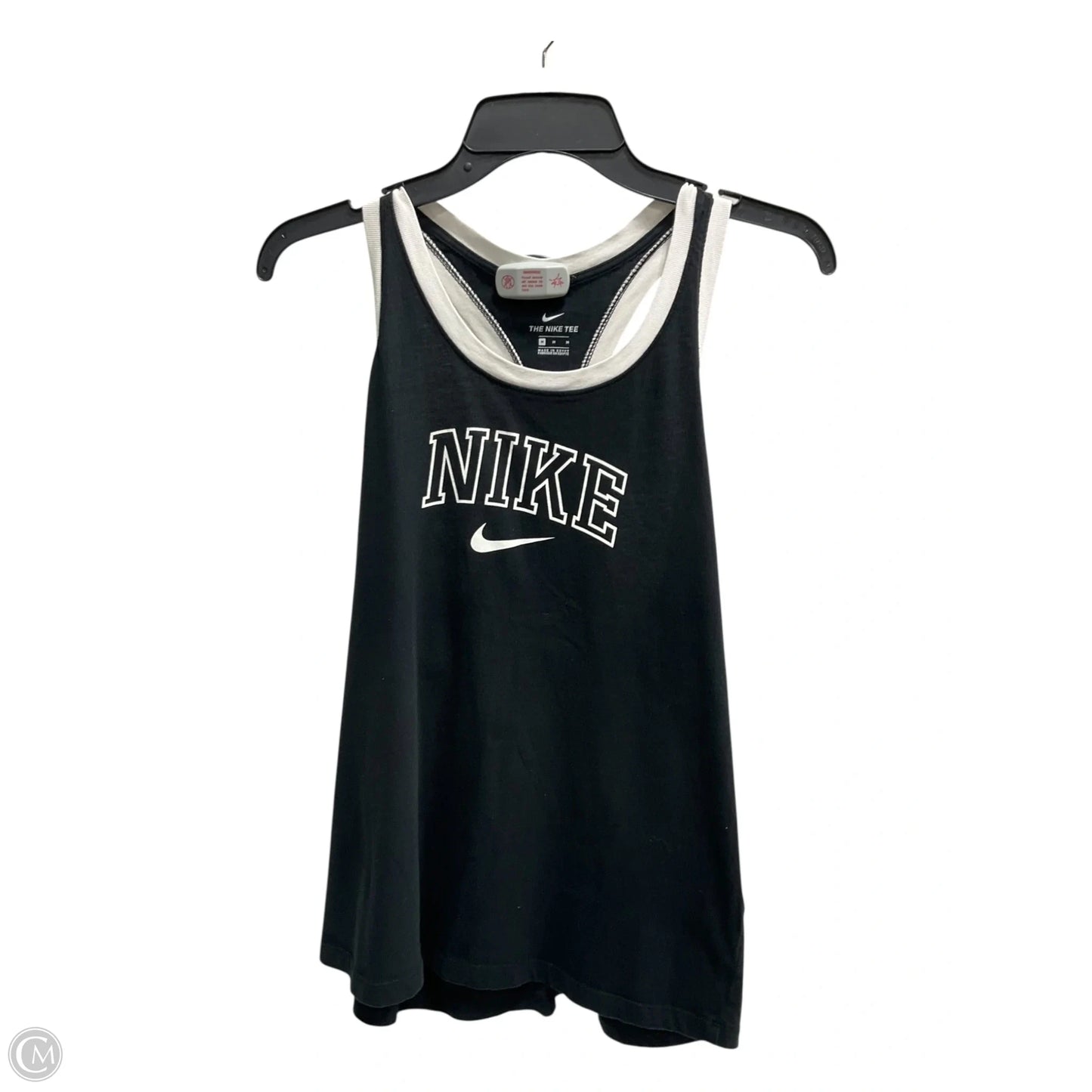 Athletic Tank Top By Nike In Black, Size: M