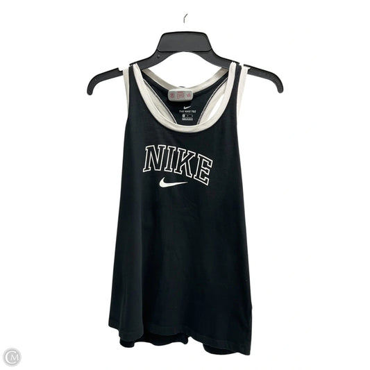 Athletic Tank Top By Nike In Black, Size: M