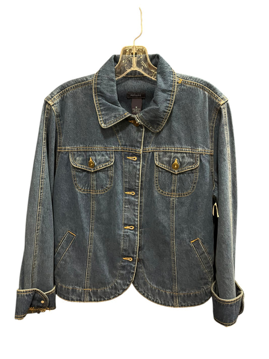 Jacket Denim By Clothes Mentor In Blue, Size: M