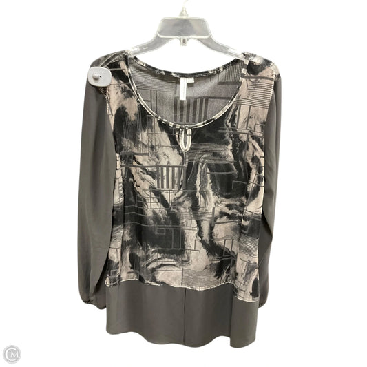 Top Long Sleeve By Katherine Barclay In Black, Size: Xl