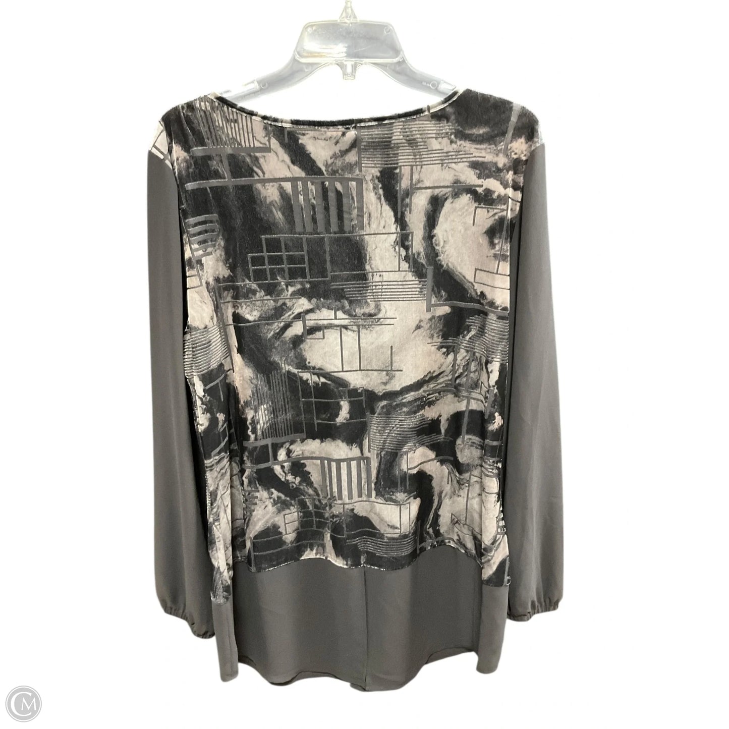 Top Long Sleeve By Katherine Barclay In Black, Size: Xl