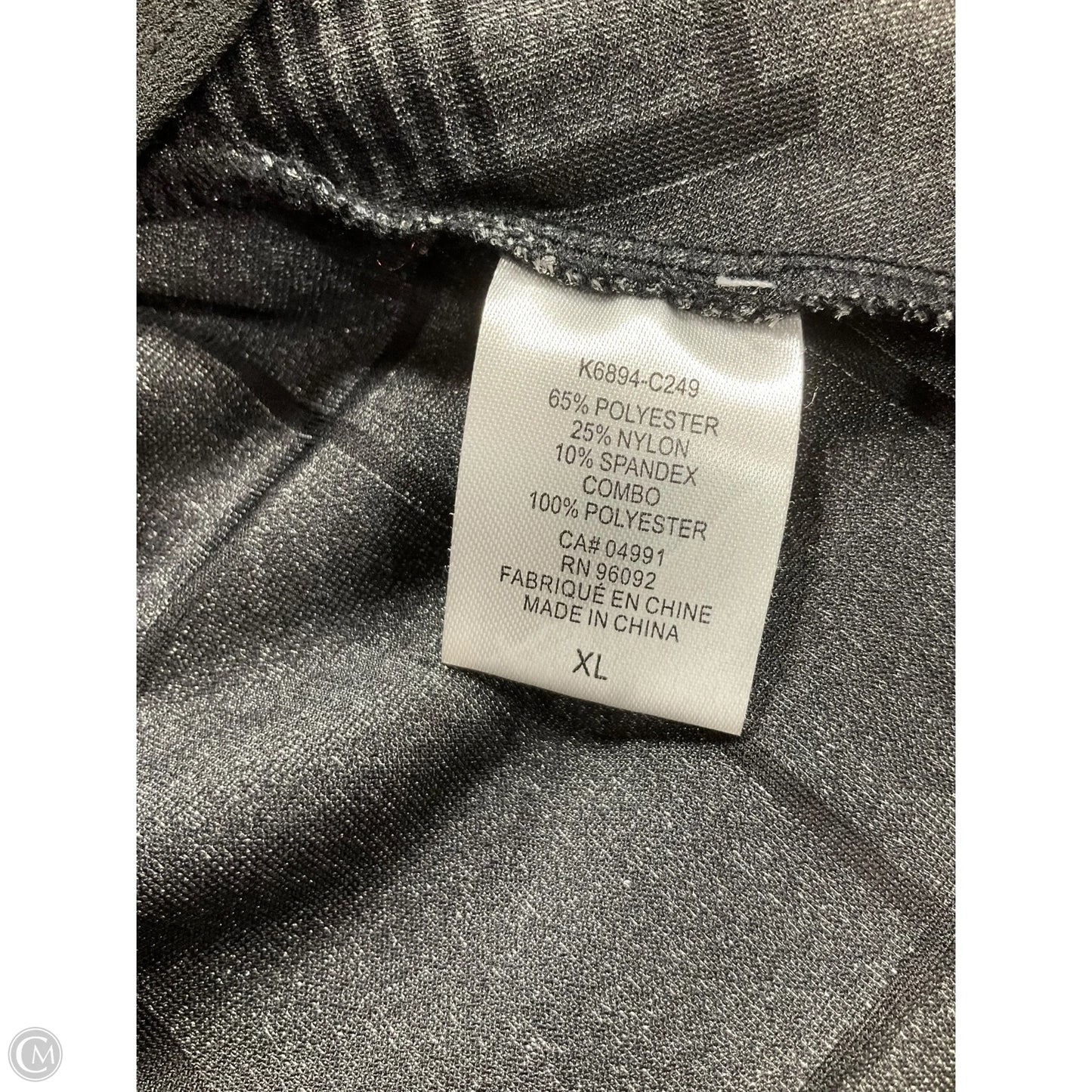 Top Long Sleeve By Katherine Barclay In Black, Size: Xl