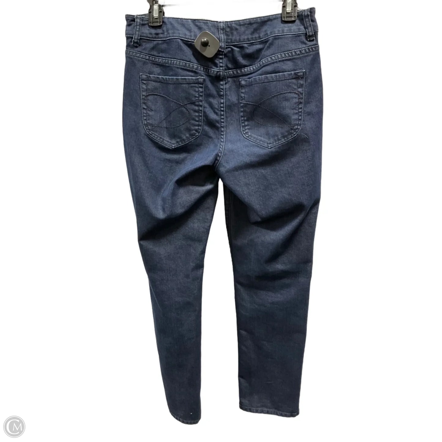 Jeans Straight By Chicos In Blue Denim, Size: 8