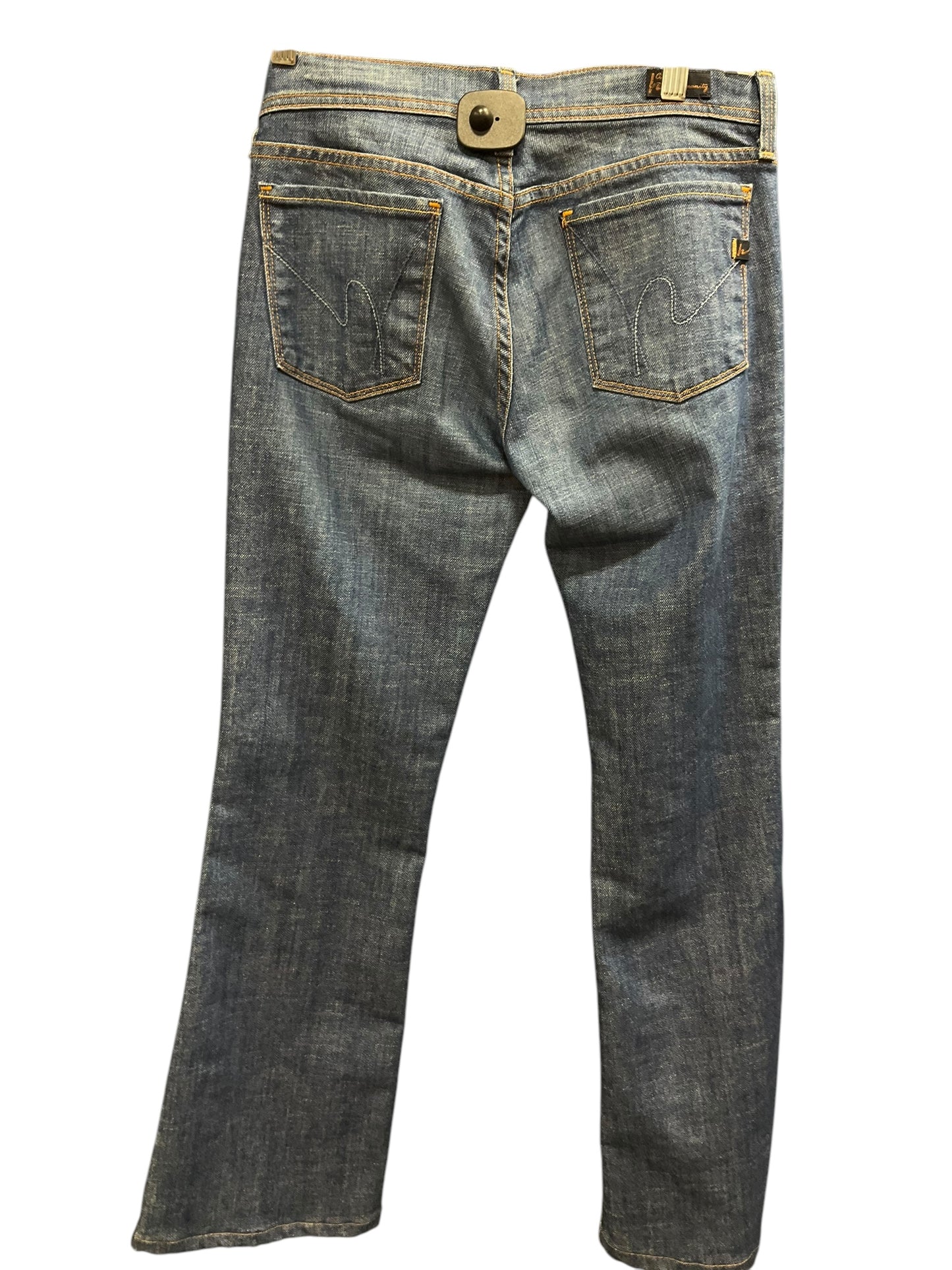 Jeans Flared By Citizens Of Humanity In Denim Blue, Size: 4