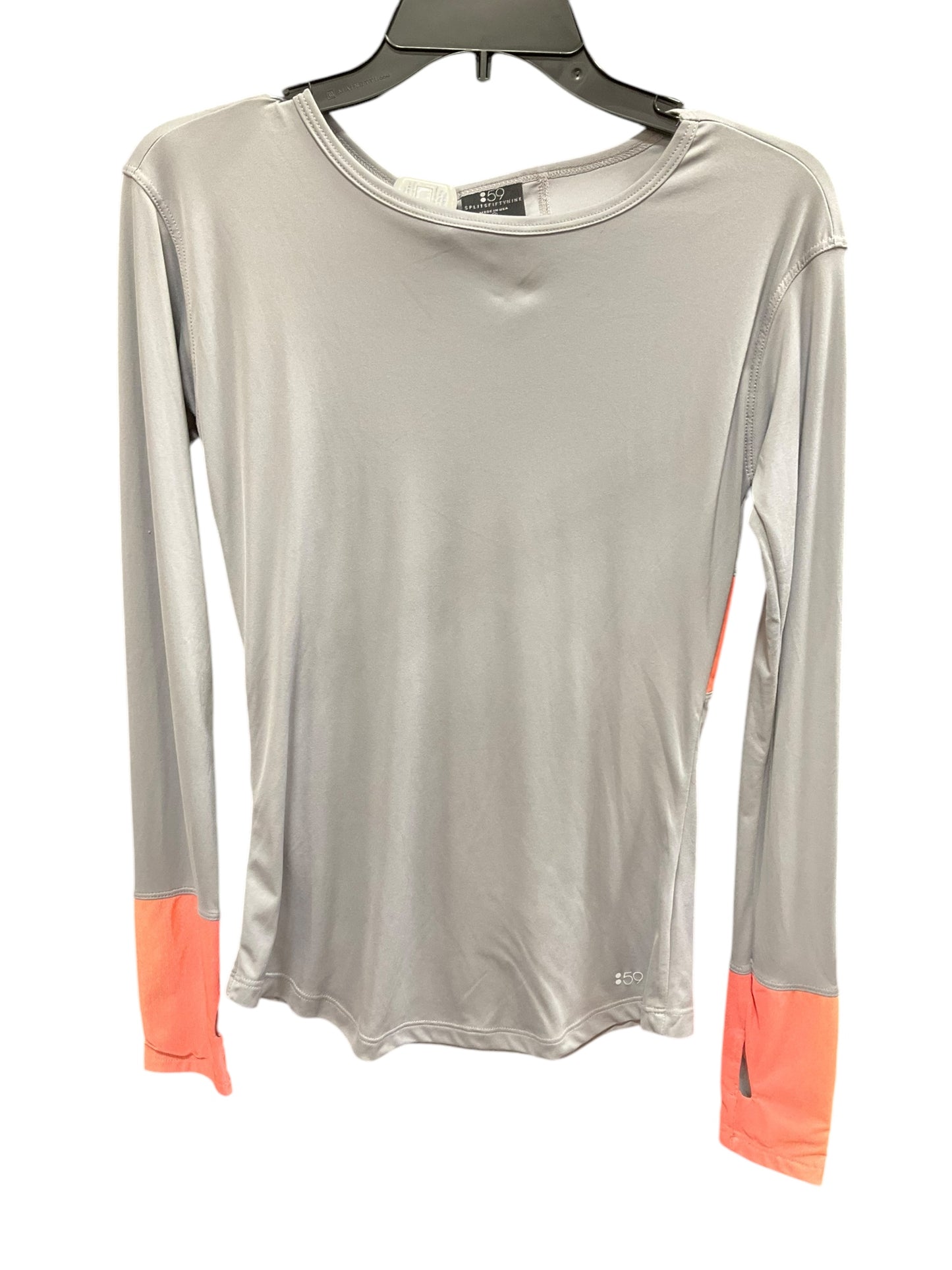 Athletic Top Long Sleeve Crewneck By Cma In Grey, Size: Xs