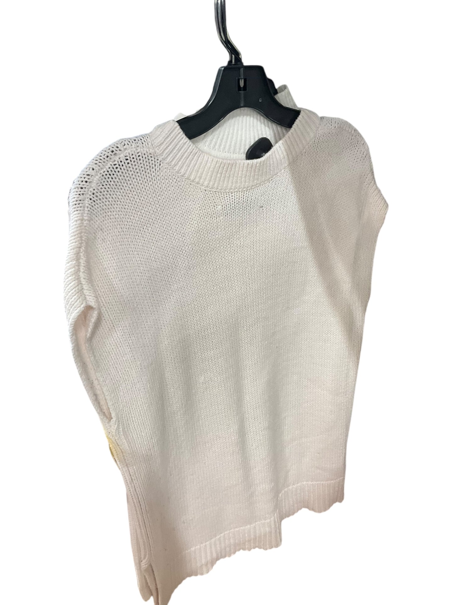 Vest Sweater By Loft In White, Size: Xs