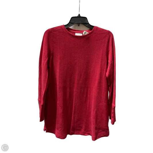 Top Long Sleeve By J. Jill In Red, Size: S