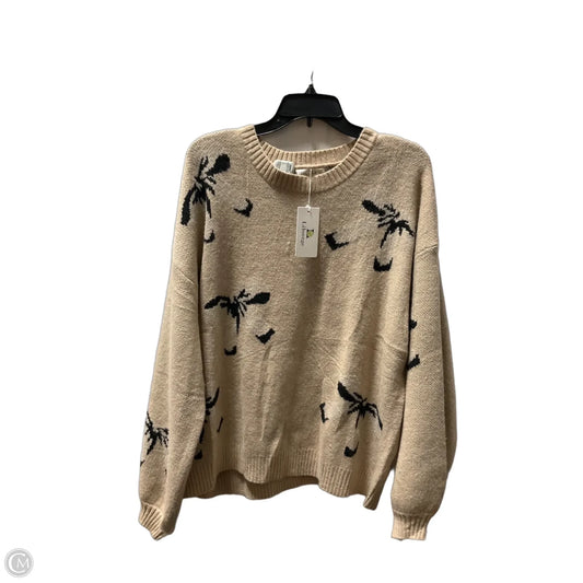 Sweater By Clothes Mentor In Tan, Size: Xl