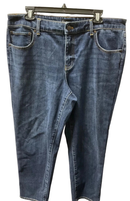 Jeans Straight By Talbots In Blue, Size: 14