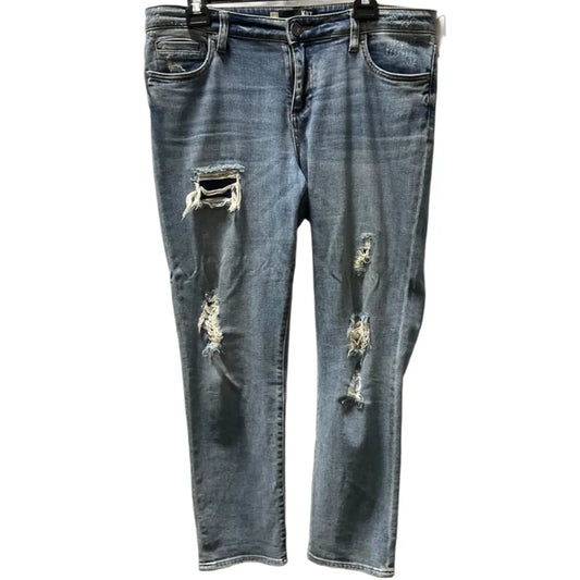 Jeans Straight By Kut In Blue Denim, Size: 10