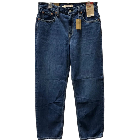 Jeans Straight By Levis In Blue Denim, Size: 8