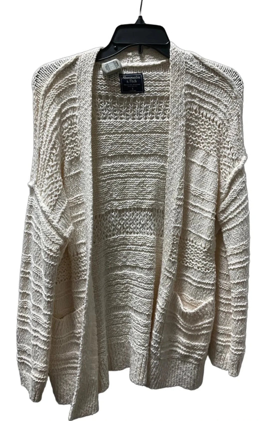 Cardigan By Abercrombie And Fitch In Cream, Size: S