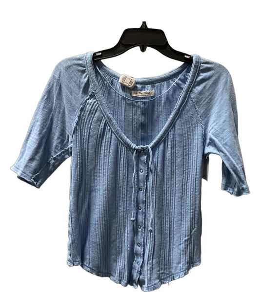 Top Short Sleeve By We The Free In Blue, Size: S