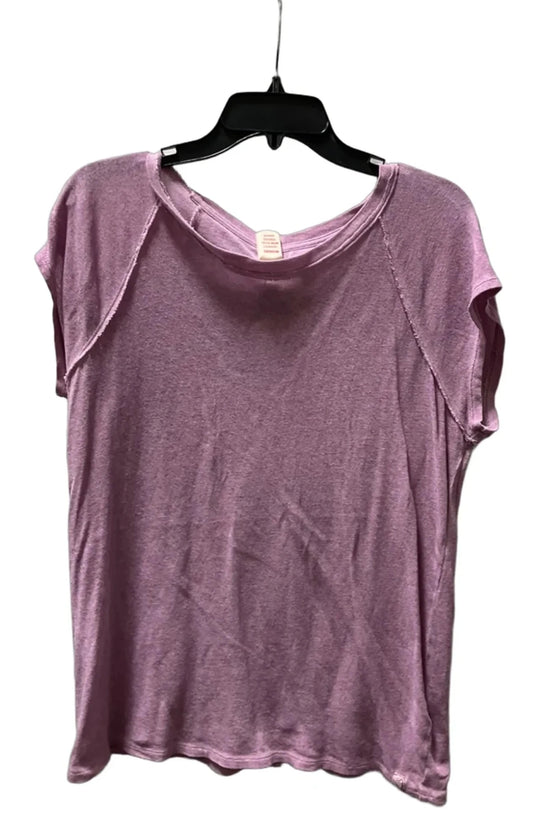Top Short Sleeve By We The Free In Purple, Size: L