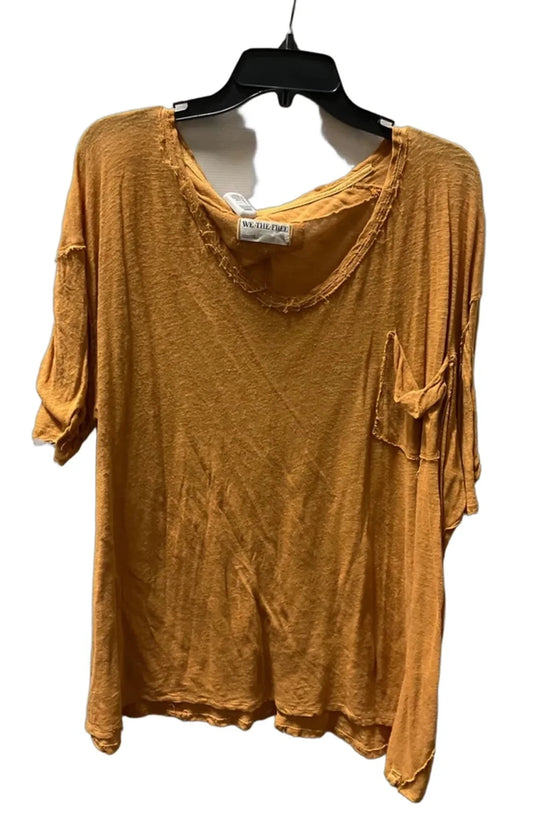 Top Short Sleeve By We The Free In Yellow, Size: S