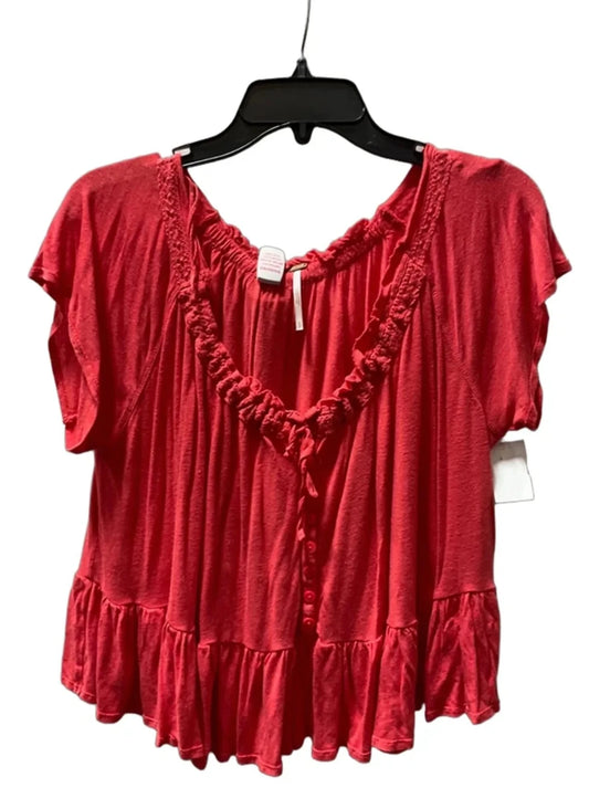 Top Short Sleeve By We The Free In Red, Size: S