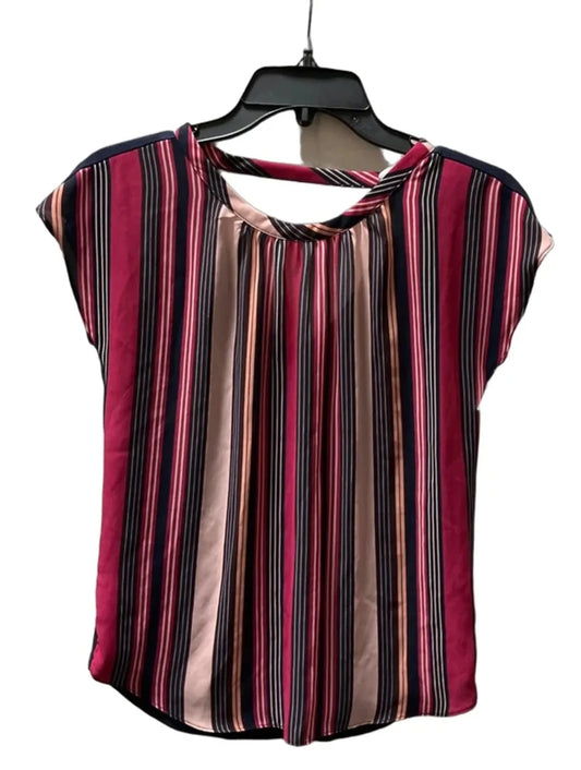 Top Short Sleeve By Loft In Striped Pattern, Size: Xs