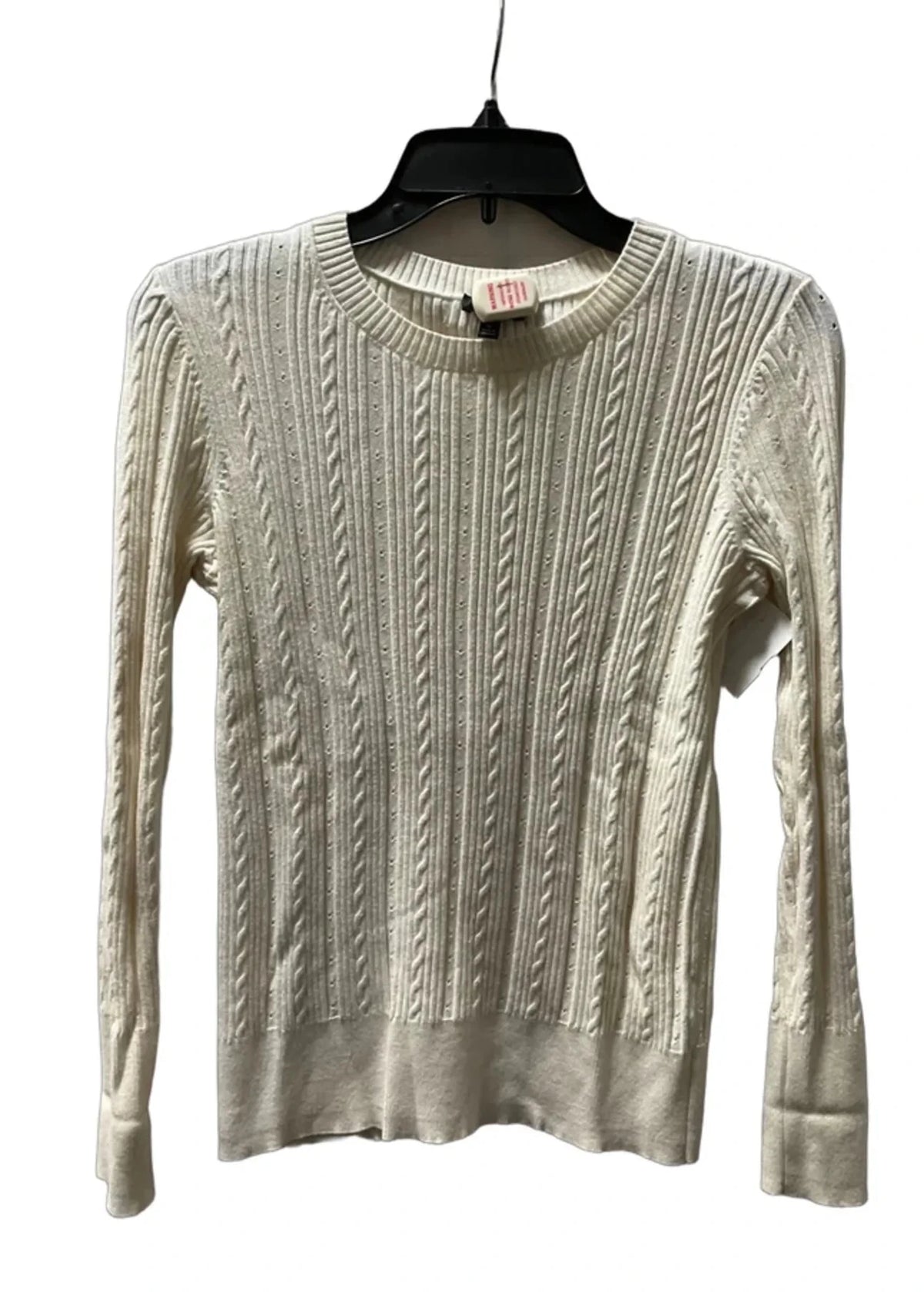 Top Long Sleeve By Talbots In Cream, Size: S