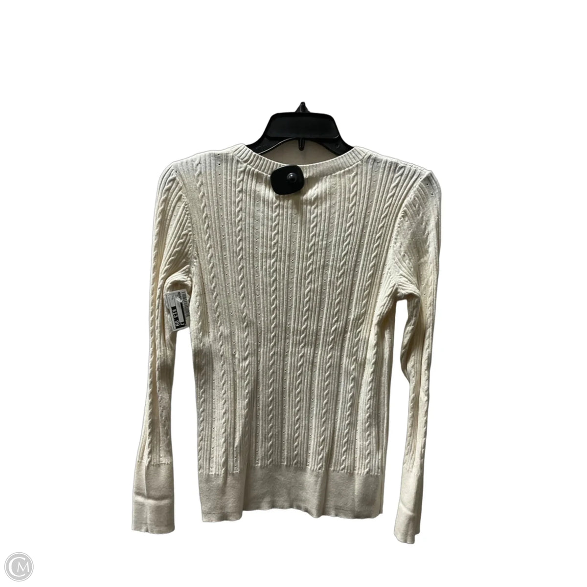 Top Long Sleeve By Talbots In Cream, Size: S