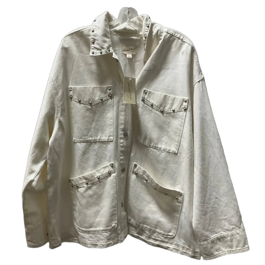 Jacket Shirt By Universal Thread In White, Size: Xl